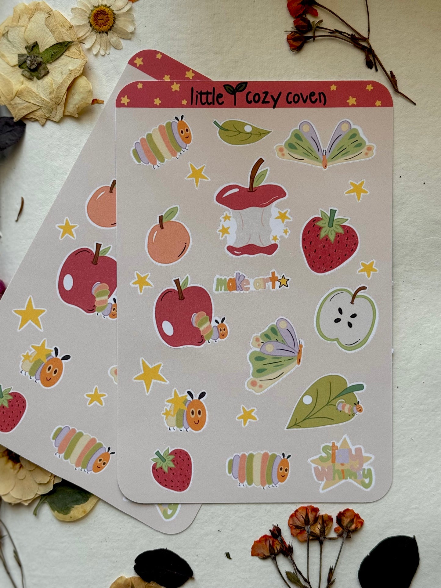 Sticker Sheet: Fruity Nostalgia